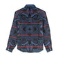 Basotho Blanket Women Casual Shirt Lesotho Motlatsi Seanamarena Heritage - Blue - African Pride