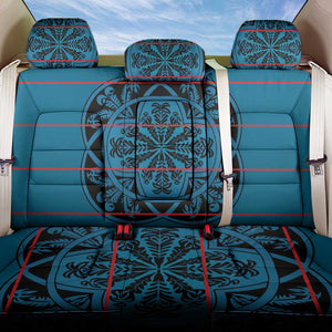 Basotho Blanket Back Car Seat Cover Lesotho Kharetsa Seanamarena Heritage - Blue - African Pride