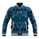 Basotho Blanket Baseball Jacket Lesotho Kharetsa Seanamarena Heritage - Blue - African Pride