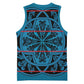 Basotho Blanket Basketball Jersey Lesotho Kharetsa Seanamarena Heritage - Blue - African Pride