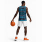 Basotho Blanket Basketball Jersey Lesotho Kharetsa Seanamarena Heritage - Blue - African Pride