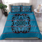 Basotho Blanket Bedding Set Lesotho Kharetsa Seanamarena Heritage - Blue - African Pride