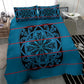Basotho Blanket Bedding Set Lesotho Kharetsa Seanamarena Heritage - Blue - African Pride