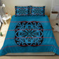 Basotho Blanket Bedding Set Lesotho Kharetsa Seanamarena Heritage - Blue - African Pride