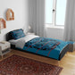 Basotho Blanket Bedding Set Lesotho Kharetsa Seanamarena Heritage - Blue - African Pride