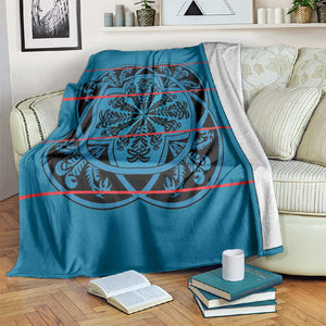 Basotho Blanket Blanket Lesotho Kharetsa Seanamarena Heritage - Blue - African Pride