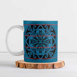 Lesotho Seanamarena - Kharetsa Ceramic Mug Basotho Traditional Blanket Style