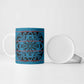Lesotho Seanamarena - Kharetsa Ceramic Mug Basotho Traditional Blanket Style