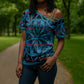 Lesotho Seanamarena - Kharetsa Cross Shoulder Shirt Basotho Traditional Blanket Style