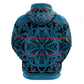 Basotho Blanket Hoodie Lesotho Kharetsa Seanamarena Heritage - Blue - African Pride