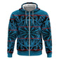 Basotho Blanket Hoodie Lesotho Kharetsa Seanamarena Heritage - Blue - African Pride
