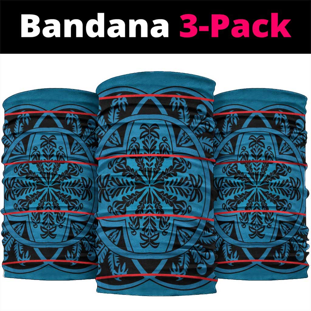 Basotho Blanket Neck Gaiter Lesotho Kharetsa Seanamarena Heritage - Blue - African Pride