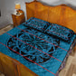Basotho Blanket Quilt Bed Set Lesotho Kharetsa Seanamarena Heritage - Blue - African Pride