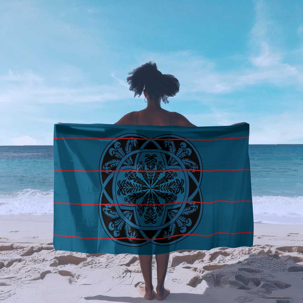 Basotho Blanket Sarong Lesotho Kharetsa Seanamarena Heritage - Blue - African Pride
