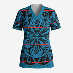 Lesotho Seanamarena - Kharetsa Scrub Top Basotho Traditional Blanket Style - African Pride