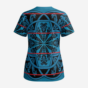 Lesotho Seanamarena - Kharetsa Scrub Top Basotho Traditional Blanket Style - African Pride