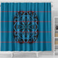 Basotho Blanket Shower Curtain Lesotho Kharetsa Seanamarena Heritage - Blue - African Pride