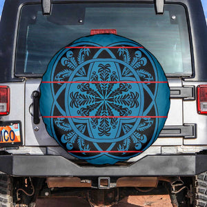 Basotho Blanket Spare Tire Cover Lesotho Kharetsa Seanamarena Heritage - Blue - African Pride