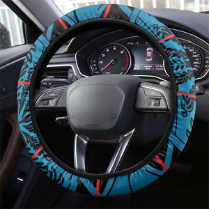 Basotho Blanket Steering Wheel Cover Lesotho Kharetsa Seanamarena Heritage - Blue - African Pride