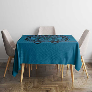 Basotho Blanket Tablecloth Lesotho Kharetsa Seanamarena Heritage - Blue - African Pride