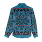 Basotho Blanket Women Casual Shirt Lesotho Kharetsa Seanamarena Heritage - Blue - African Pride