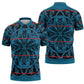 Lesotho Seanamarena - Kharetsa Zipper Polo Shirt Basotho Traditional Blanket Style