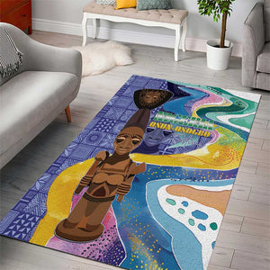 Nigeria Osun-Osogbo Festival Area Rug Oshun God - Yoruba Pattern - African Pride
