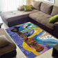 Nigeria Osun-Osogbo Festival Area Rug Oshun God - Yoruba Pattern - African Pride