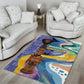 Nigeria Osun-Osogbo Festival Area Rug Oshun God - Yoruba Pattern - African Pride