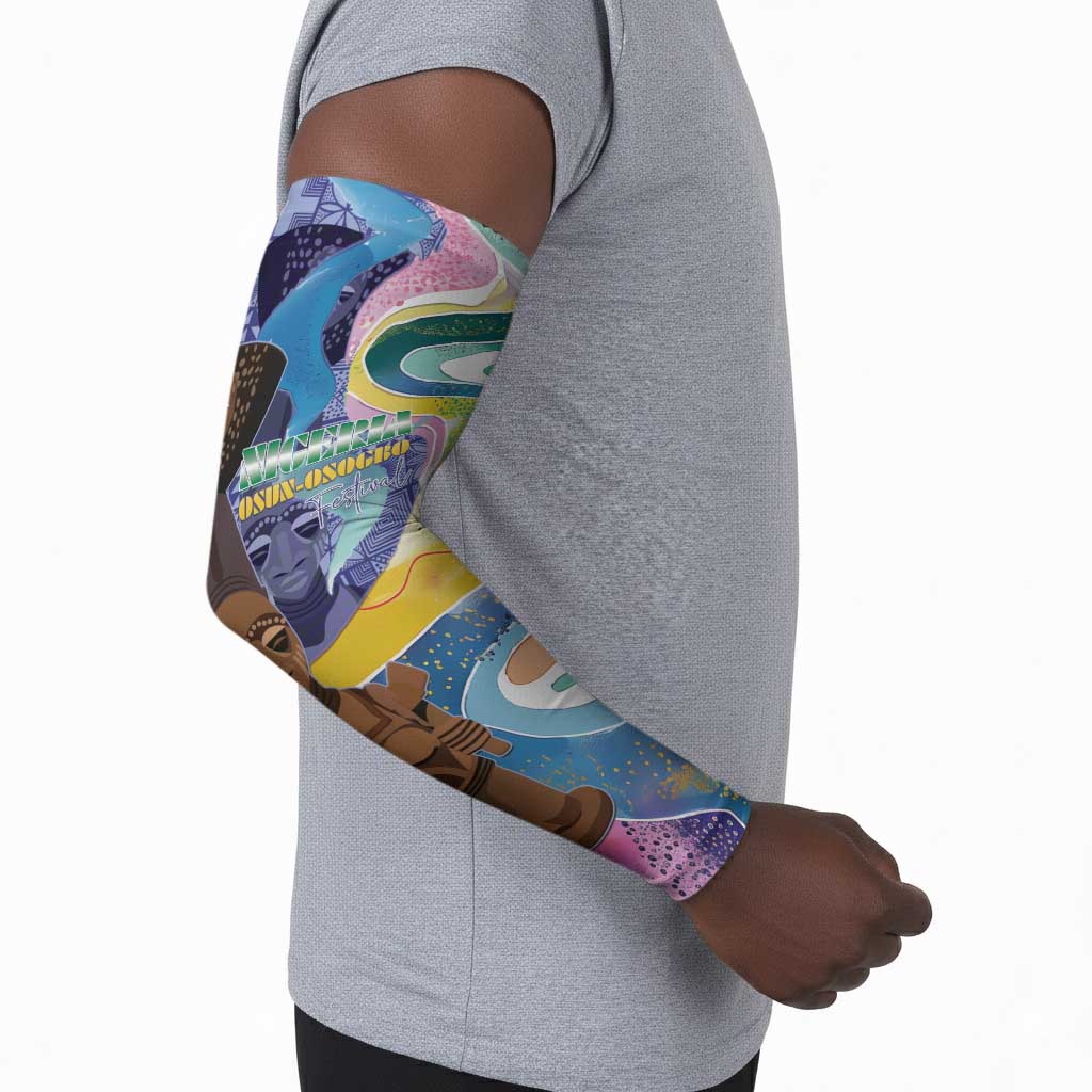 Nigeria Osun-Osogbo Festival Arm Sleeves Oshun God - Yoruba Pattern