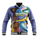 Nigeria Osun-Osogbo Festival Baseball Jacket Oshun God - Yoruba Pattern - African Pride