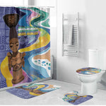 Nigeria Osun-Osogbo Festival Bathroom Set Oshun God - Yoruba Pattern