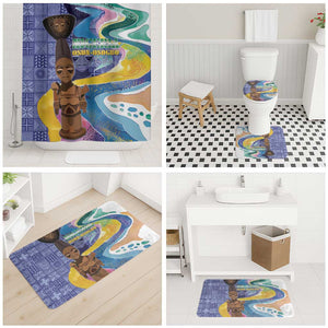 Nigeria Osun-Osogbo Festival Bathroom Set Oshun God - Yoruba Pattern
