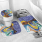 Nigeria Osun-Osogbo Festival Bathroom Set Oshun God - Yoruba Pattern