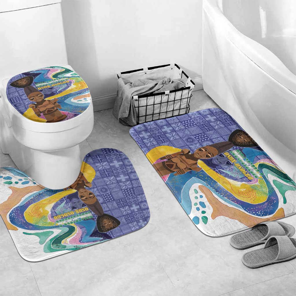 Nigeria Osun-Osogbo Festival Bathroom Set Oshun God - Yoruba Pattern