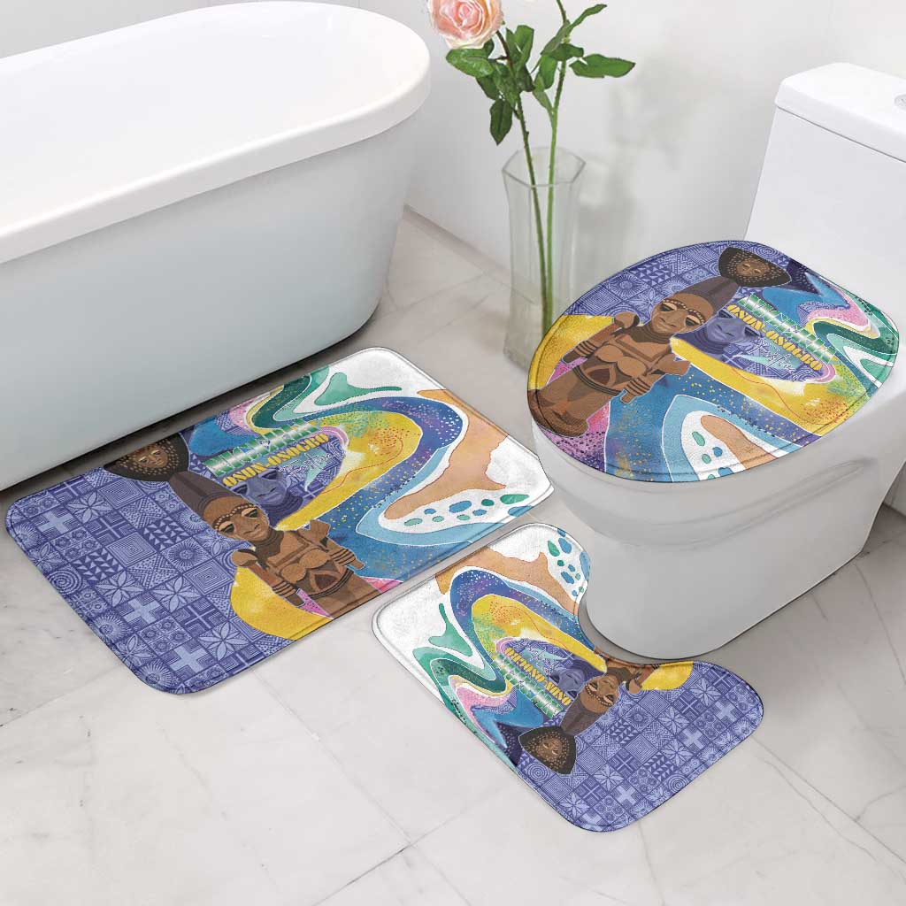 Nigeria Osun-Osogbo Festival Bathroom Set Oshun God - Yoruba Pattern