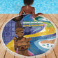 Nigeria Osun-Osogbo Festival Beach Blanket Oshun God - Yoruba Pattern - African Pride