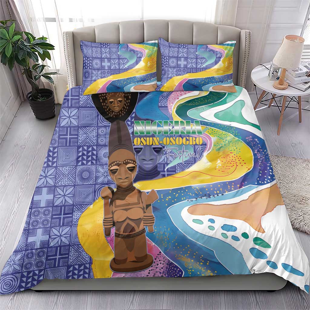 Nigeria Osun-Osogbo Festival Bedding Set Oshun God - Yoruba Pattern - African Pride