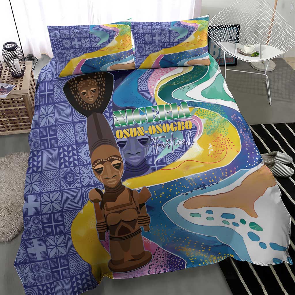 Nigeria Osun-Osogbo Festival Bedding Set Oshun God - Yoruba Pattern - African Pride