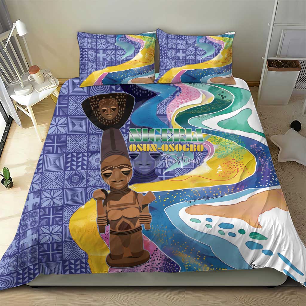 Nigeria Osun-Osogbo Festival Bedding Set Oshun God - Yoruba Pattern - African Pride