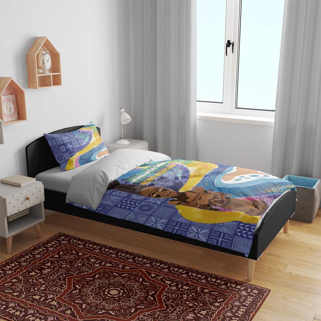Nigeria Osun-Osogbo Festival Bedding Set Oshun God - Yoruba Pattern - African Pride