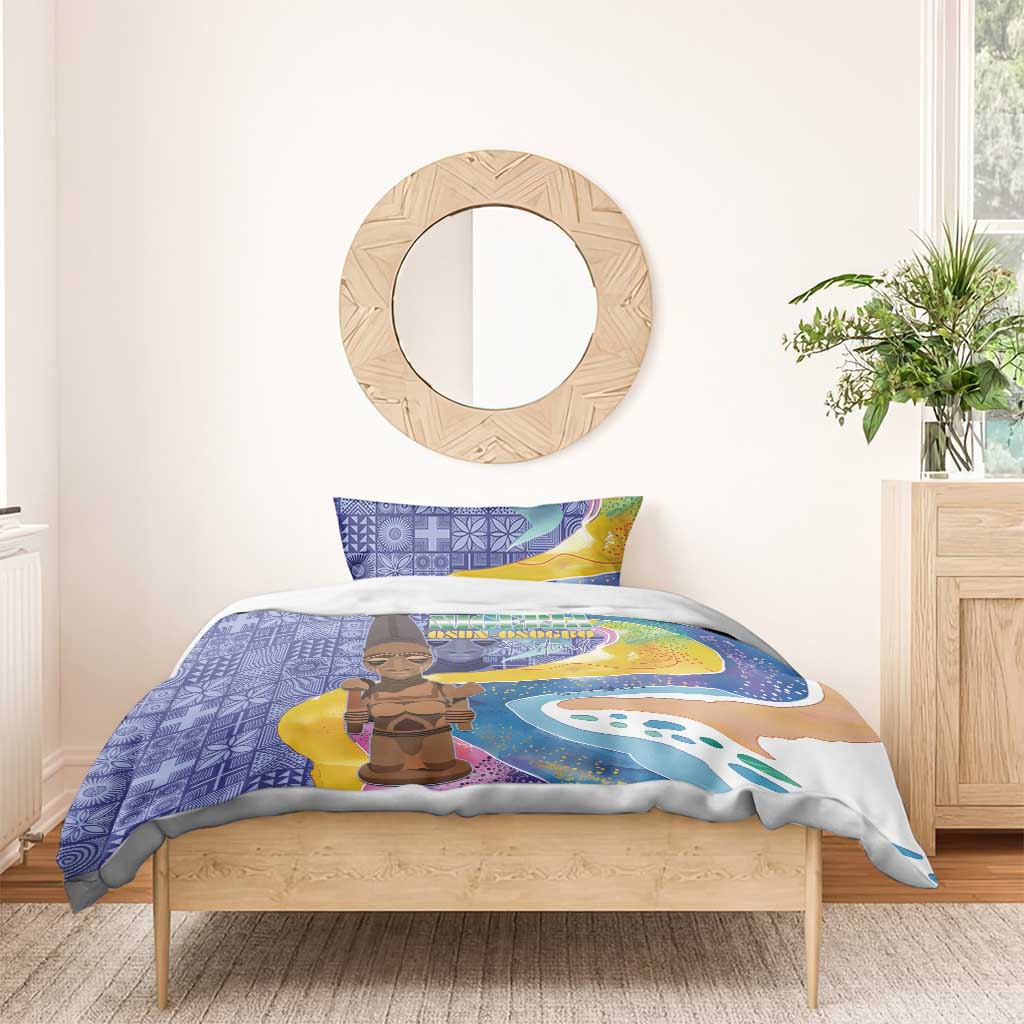 Nigeria Osun-Osogbo Festival Bedding Set Oshun God - Yoruba Pattern - African Pride