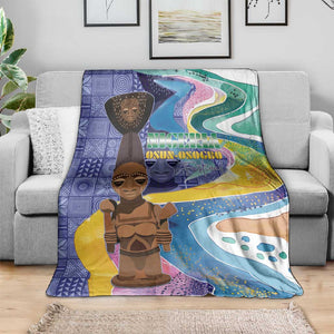 Nigeria Osun-Osogbo Festival Blanket Oshun God - Yoruba Pattern - African Pride