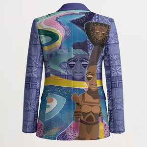 Nigeria Osun-Osogbo Festival Blazer Oshun God - Yoruba Pattern