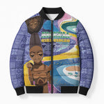 Nigeria Osun-Osogbo Festival Bomber Puffer Jacket Oshun God - Yoruba Pattern