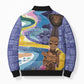 Nigeria Osun-Osogbo Festival Bomber Puffer Jacket Oshun God - Yoruba Pattern