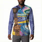 Nigeria Osun-Osogbo Festival Button Sweatshirt Oshun God - Yoruba Pattern