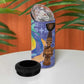 Nigeria Osun-Osogbo Festival 4 in 1 Can Cooler Tumbler Oshun God - Yoruba Pattern - African Pride