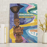Nigeria Osun-Osogbo Festival Canvas Wall Art Oshun God - Yoruba Pattern - African Pride