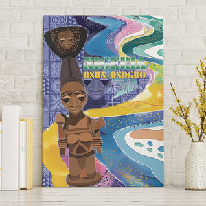 Nigeria Osun-Osogbo Festival Canvas Wall Art Oshun God - Yoruba Pattern - African Pride